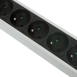 Multiprise parafoudre 6 prises et 2 usb noir