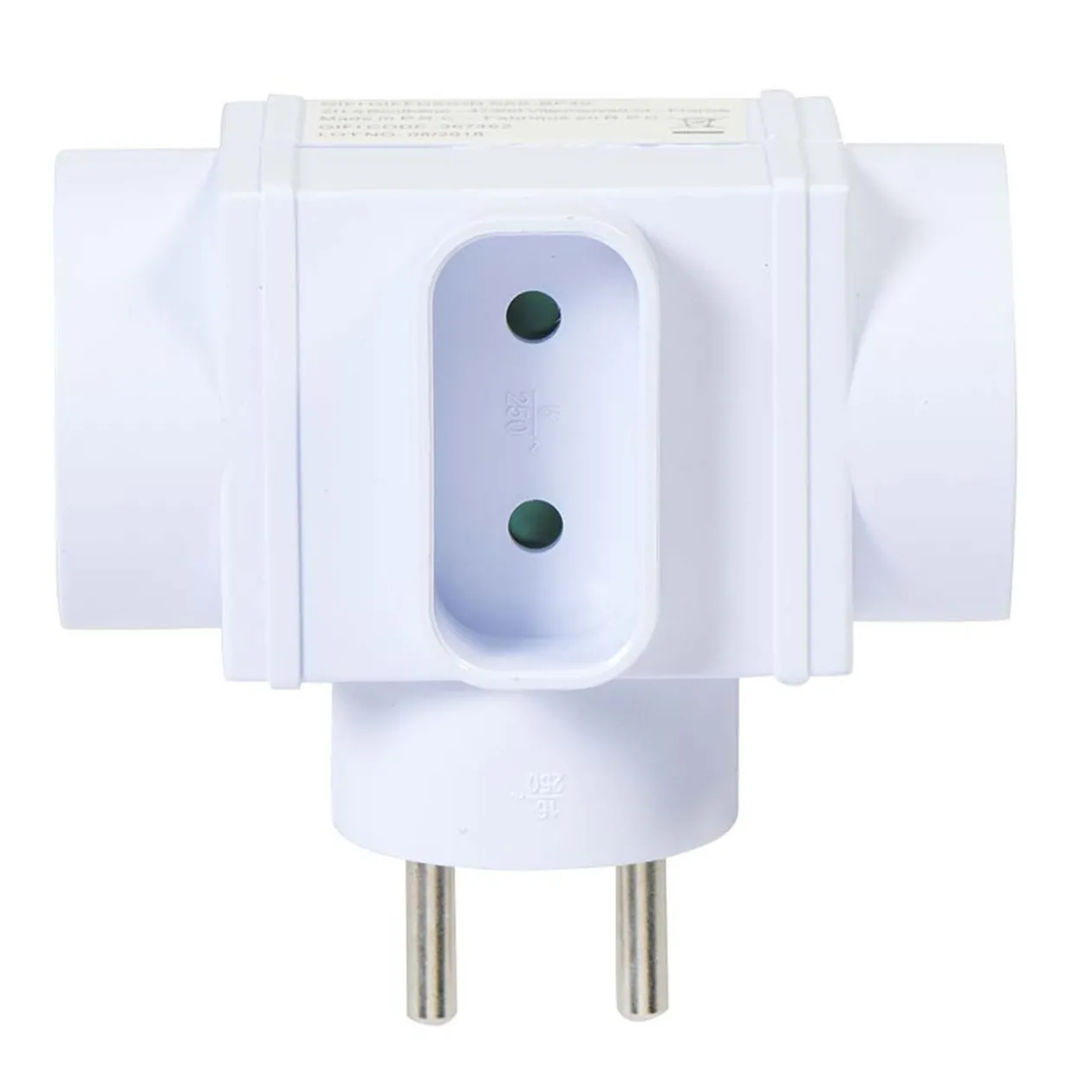 Multiprise triplite blanche