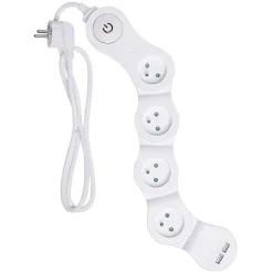 Multiprise 4x16A et 2 usb blanc
