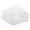 Organisateur à cosmétiques d'angle transparent