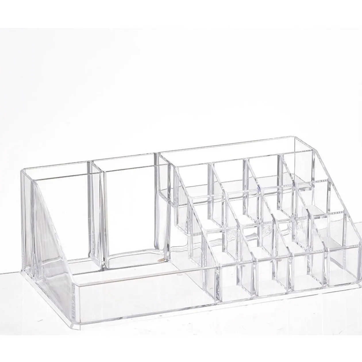 Organisateur transparent pour cosmétiques et pinceaux de maquillage