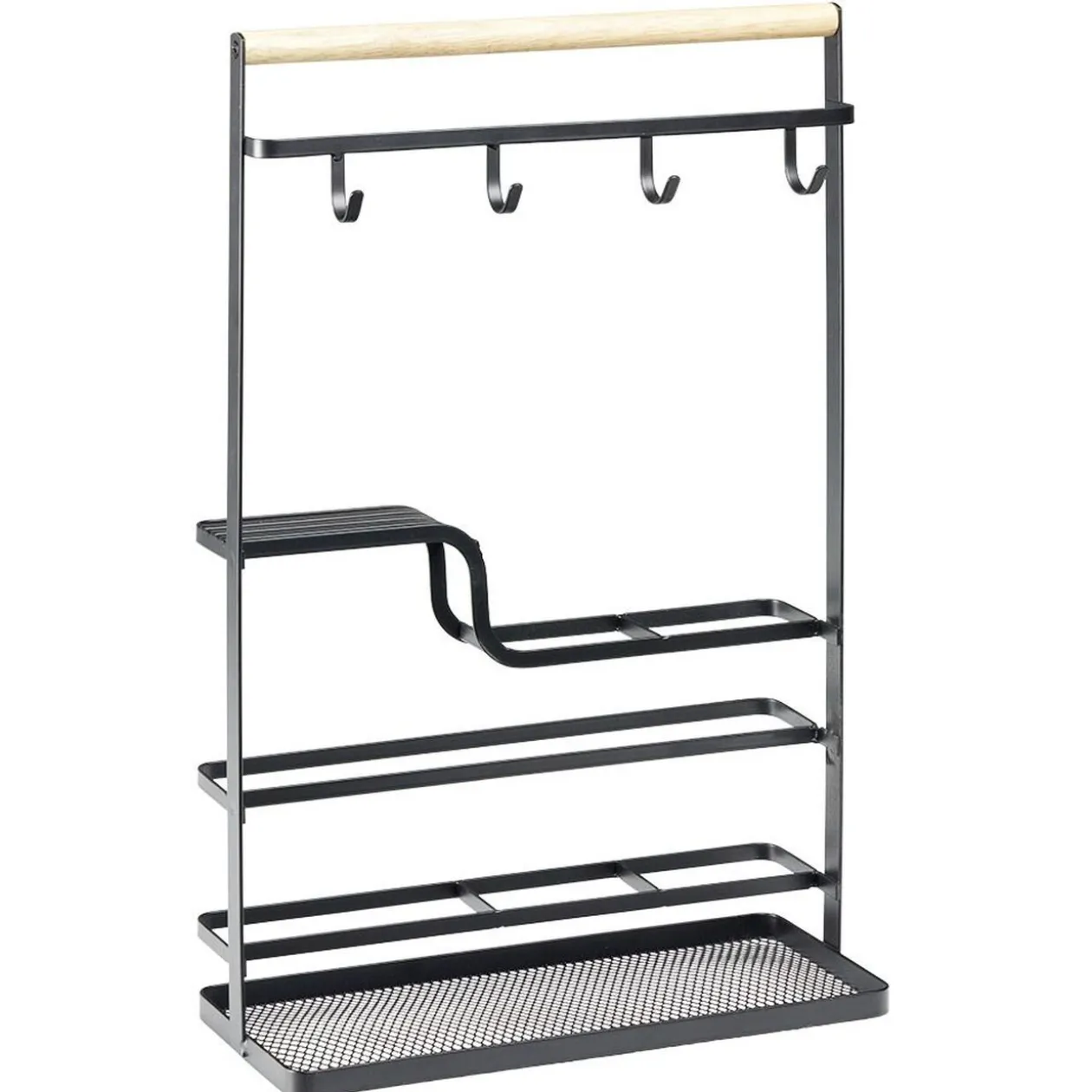 Organiseur de cuisine métal noir