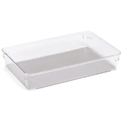 Organiseur de tiroir plastique transparent 25x16,3xH.4,8cm