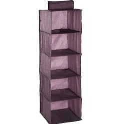 Organiseur de vêtements 5 niveaux violet