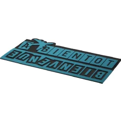 Paillasson bienvenue et à bientôt bleu et noir