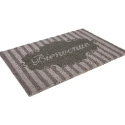 Paillasson coco Bienvenue à rayures