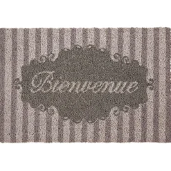 Paillasson coco Bienvenue à rayures