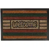 Paillasson coco design bariolé Welcome