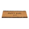 Paillasson coco Happy Home marron et noir 12x55cm