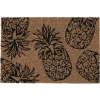 Paillasson coco imprimé ananas noirs