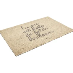 Paillasson coco La vie est faite de petits bonheurs