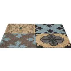 Paillasson coco motifs carreaux de ciment