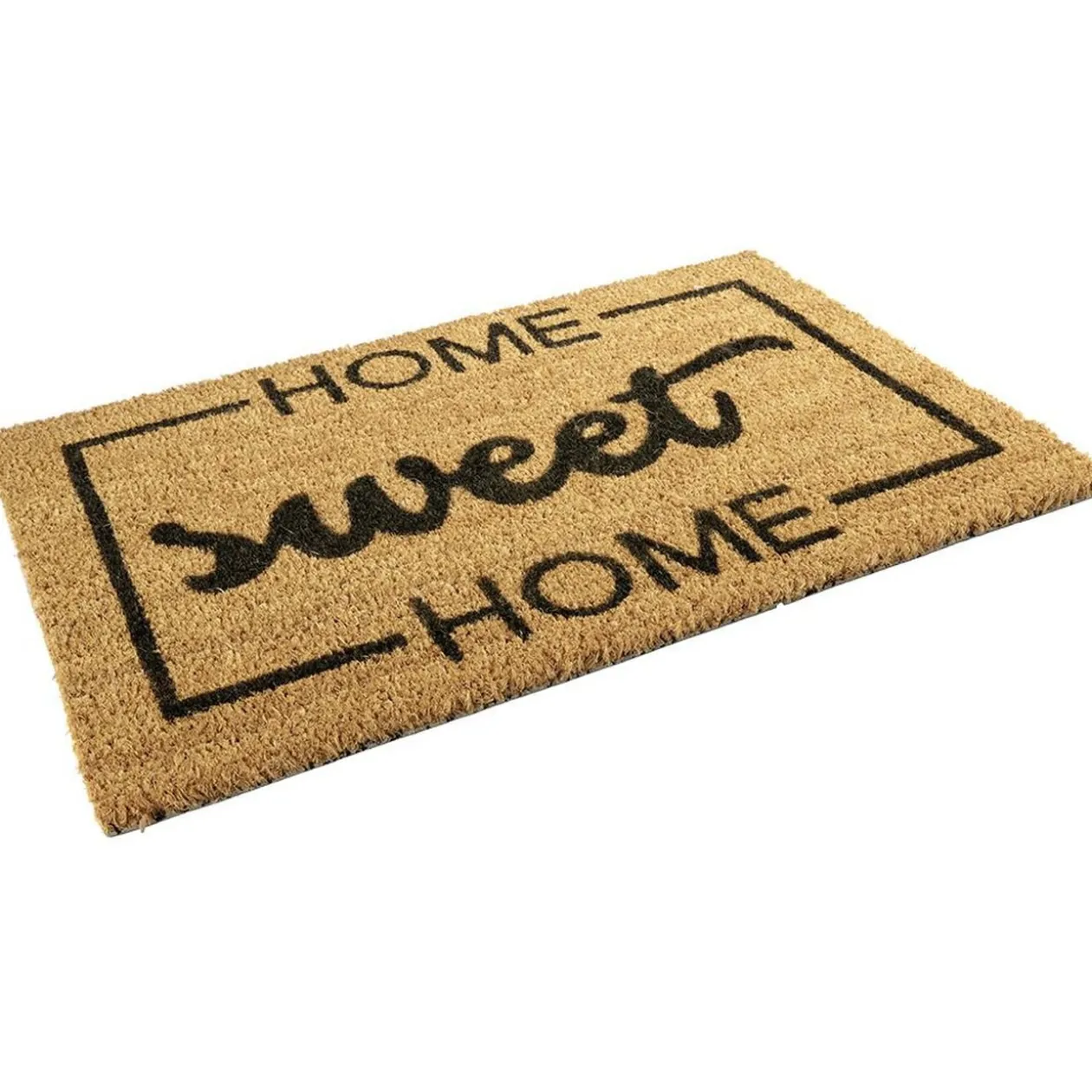 Paillasson coco naturel inscription noire Home Sweet Home 60x40 cm