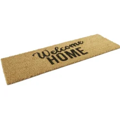 Paillasson coco naturel inscription noire Welcome Home 75x25 cm