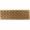 Paillasson coco naturel motif graphique noir 75x25 cm