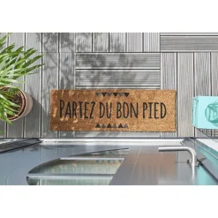 Paillasson coco Partez du bon pied