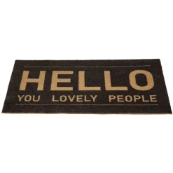 Paillasson extérieur imprimé marron 75x45 cm