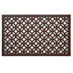 Paillasson extérieur rosace ajourée 100% caoutchouc 75x45cm