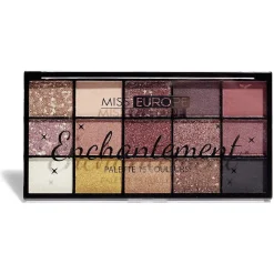 Palette 15 ombres à paupières enchantement Miss Europe N°02 marron