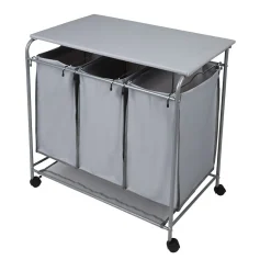 Panier à linge 3 bacs