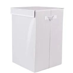 Panier à linge blanc