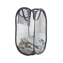 Panier à linge 20L pliable avec poignées 23,5x23,5x46,5cm