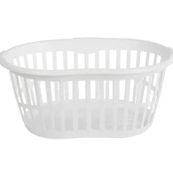 Panier à linge ovale blanc 30 L