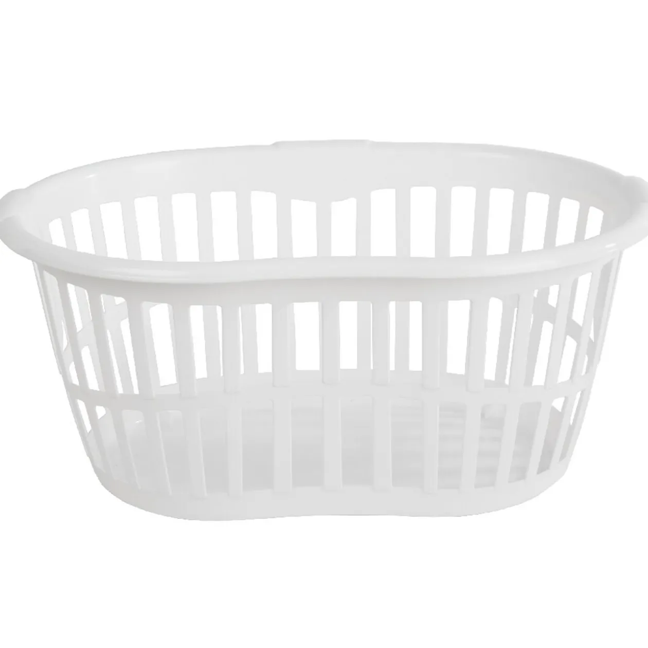 Panier à linge ovale blanc 30 L