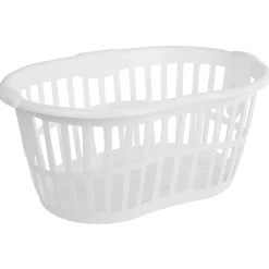 Panier à linge ovale blanc 30 L