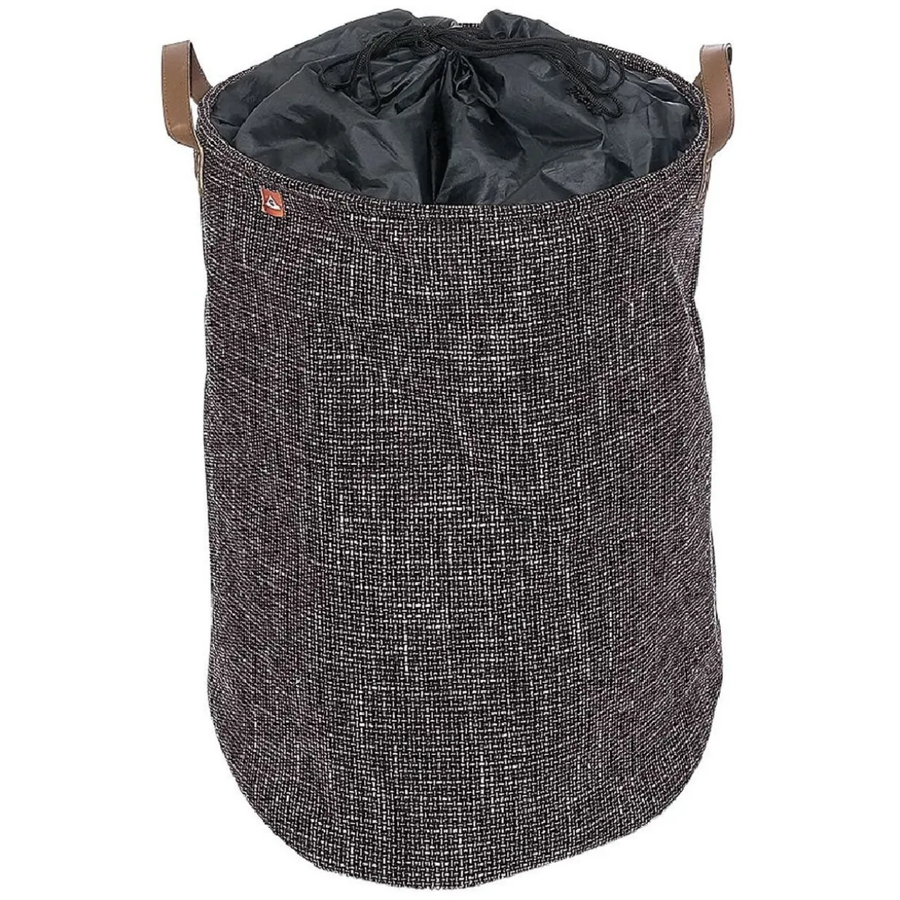 Panier à linge rond gris 56L
