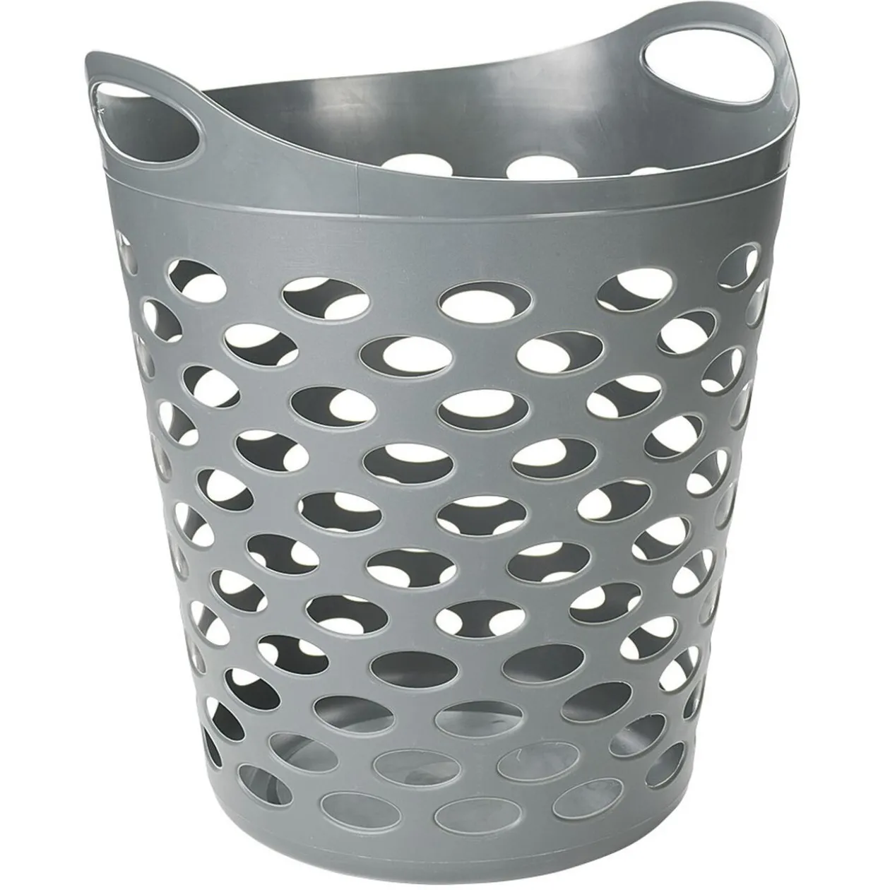 Panier à linge souple en plastique couleur unie 54L