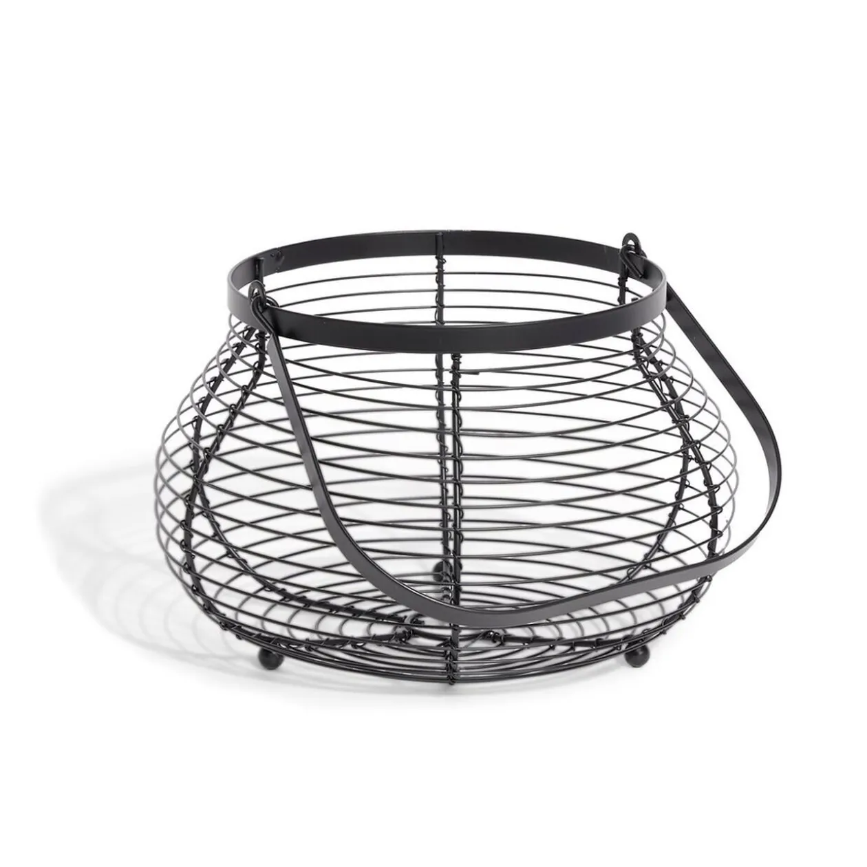 Panier à oeufs avec poignée métal noir