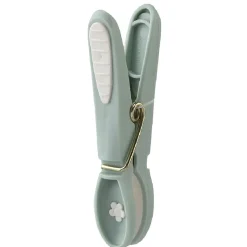 Panier avec 12 pinces à linge vert