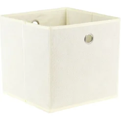 Panier de rangement blanc cassé