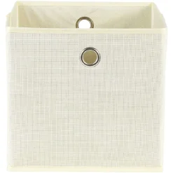Panier de rangement blanc cassé