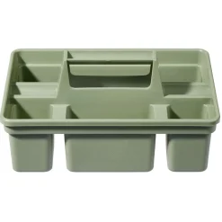 Panier de rangement compartimenté vert