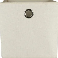 Panier de rangement déco blanc cassé