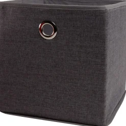 Panier de rangement déco gris