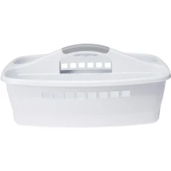 Panier de rangement en plastique 2 compartiments - 42x28xH18 cm