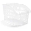 Panier de rangement en plastique transparent 30x18xH.17,5cm
