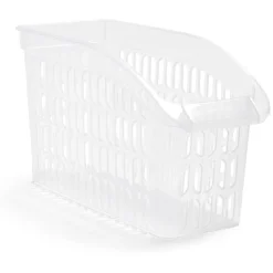 Panier de rangement en plastique transparent 30x13xH.17,5cm