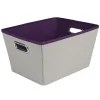 Panier de rangement gris violet