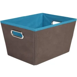 Panier de rangement marron bleu