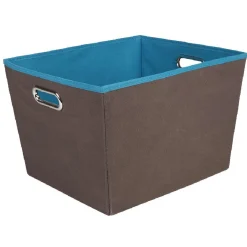 Panier de rangement marron bleu