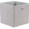 Panier de rangement polyester gris
