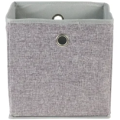 Panier de rangement polyester gris