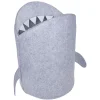 Panier de rangement pour enfant forme requin gris