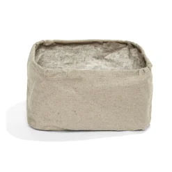 Panier de rangement vert ou marron 17x12xH10cm - 2 modèles