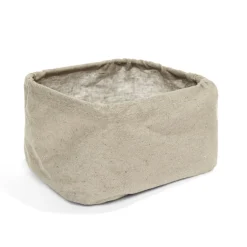 Panier de rangement vert ou marron 17x12xH10cm - 2 modèles