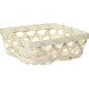 Panier en bambou beige